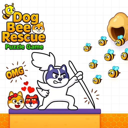 Dog Bee Rescue - Puzzle Game