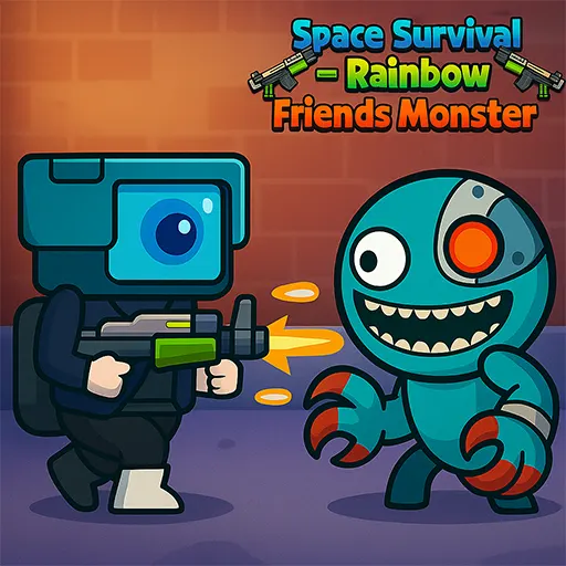 Space Survival Rainbow Friends Monster